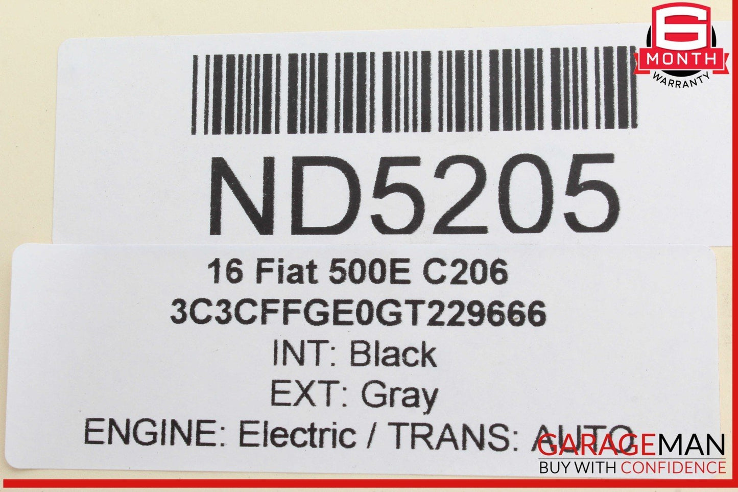 13-19 Fiat 500E EV Electric AC A/C Air Conditioning Compressor 68106049AF OEM