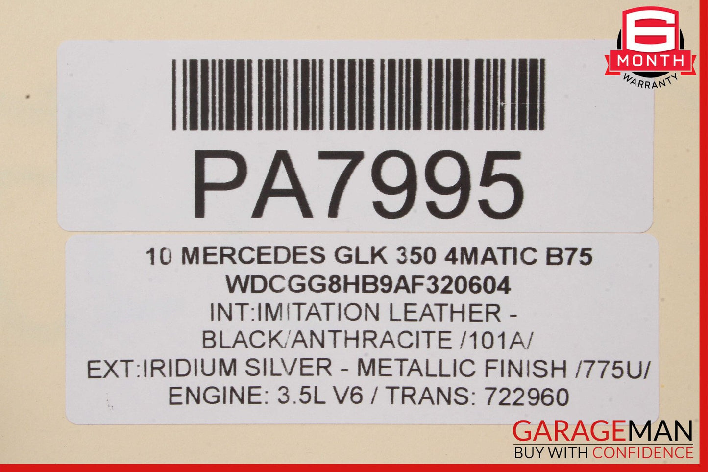 08-17 Mercedes X204 GLK350 E350 E400 C350 AC A/C Air Conditioning Condenser