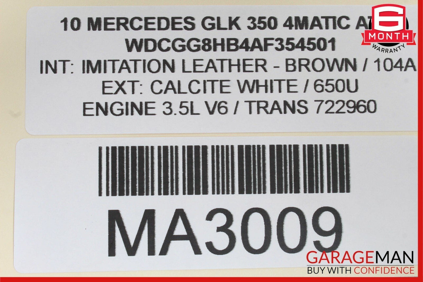 08-14 Mercedes X204 GLK350 Rear Right Side Exterior Door Handle Silver OEM