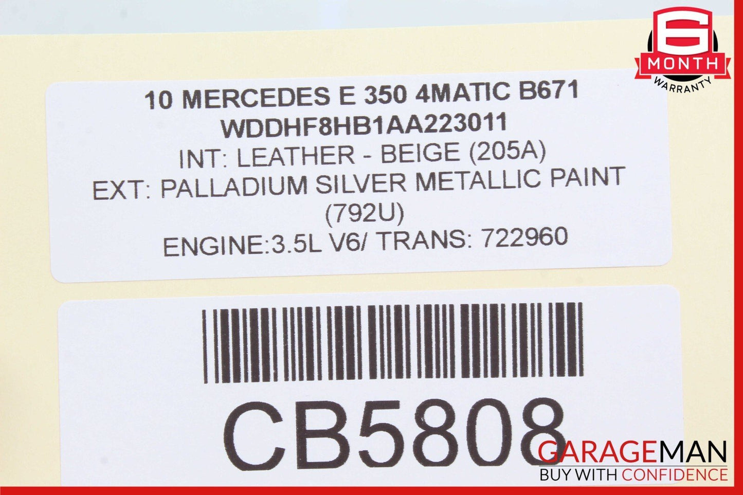 08-18 Mercedes W218 CLS550 E550 Rear Left / Right Side Lower Thrust Control Arm