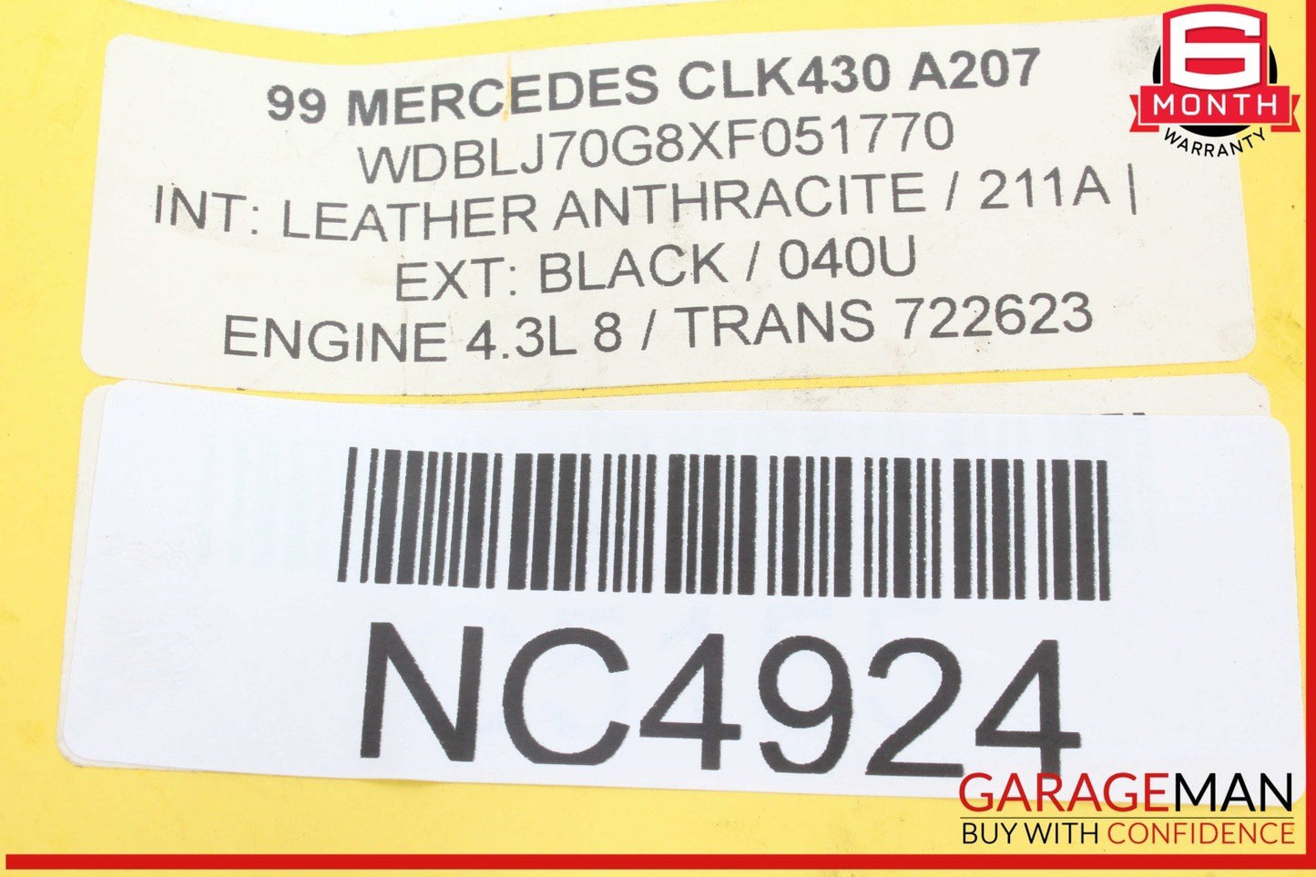 98-03 Mercedes W208 CLK430 Front Left Fuse Relay Junction Box Module OEM