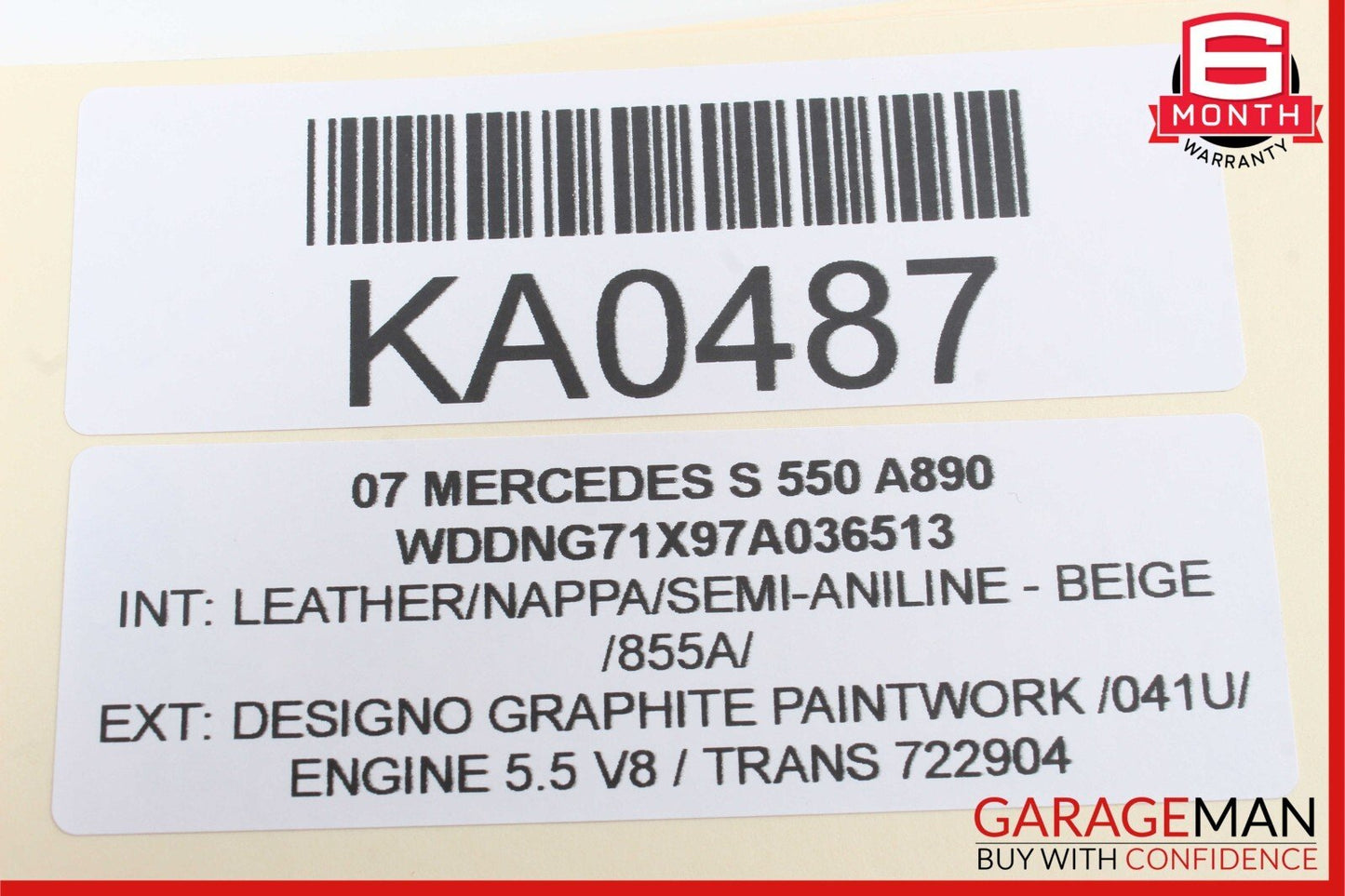 07-14 Mercedes S550 S350 CL550 Rear Trunk Lid Lock Open Unlock Release Handle