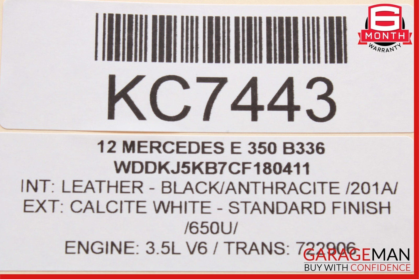 10-16 Mercedes W212 E350 Front Right Side Door Window Regulator Motor Unit OEM