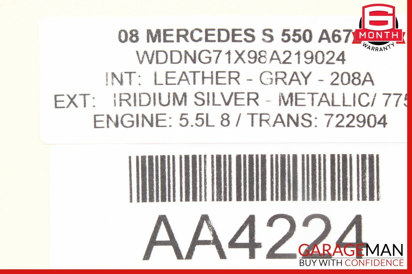 07-13 Mercedes W221 S550 CL600 Instrument Cluster Control Switch 2218701758 OEM