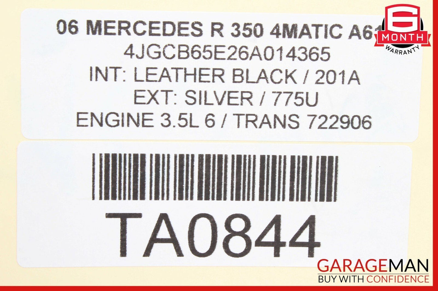 06-12 Mercedes W251 R350 Engine Motor Piston Connecting Rod Set of 6 ÐÐÐ