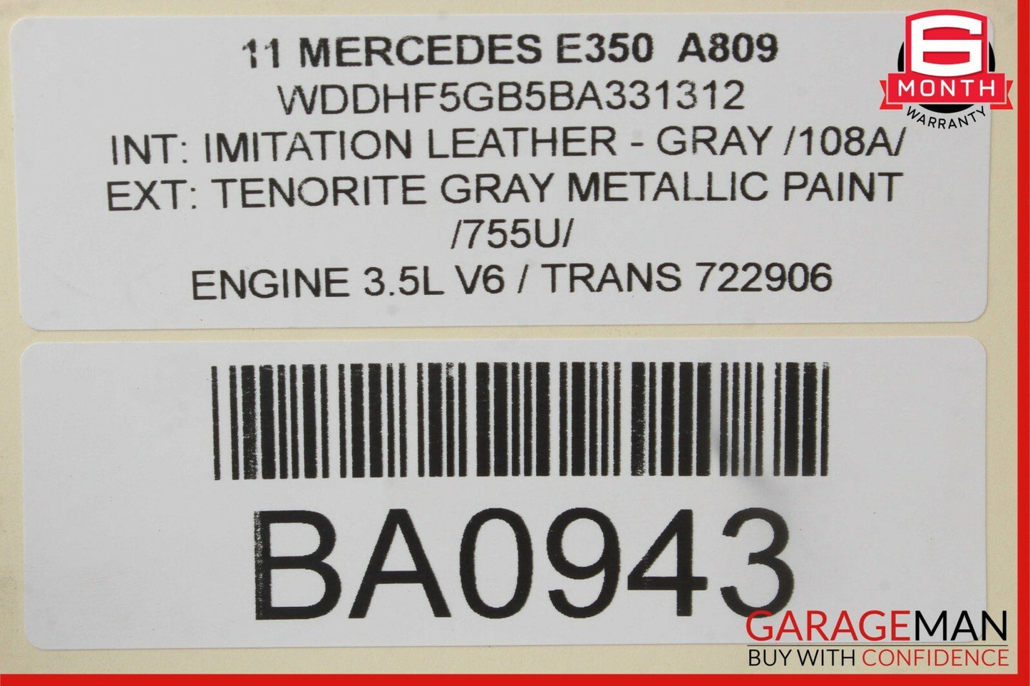 10-16 Mercedes W212 E350 Front Right Side Suspension Wishbone Control Arm RWD