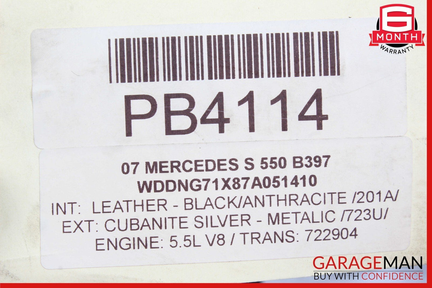 07-09 Mercedes W221 S550 CL550 Engine Cooling Fan Motor Assembly 2215000493 OEM