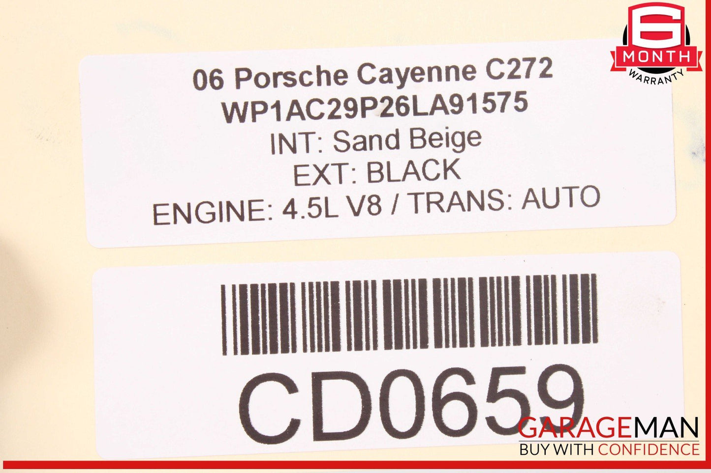 03-10 Porsche Cayenne 955 957 Front Bumper Reinforcement Impact Crash Bar Rebar