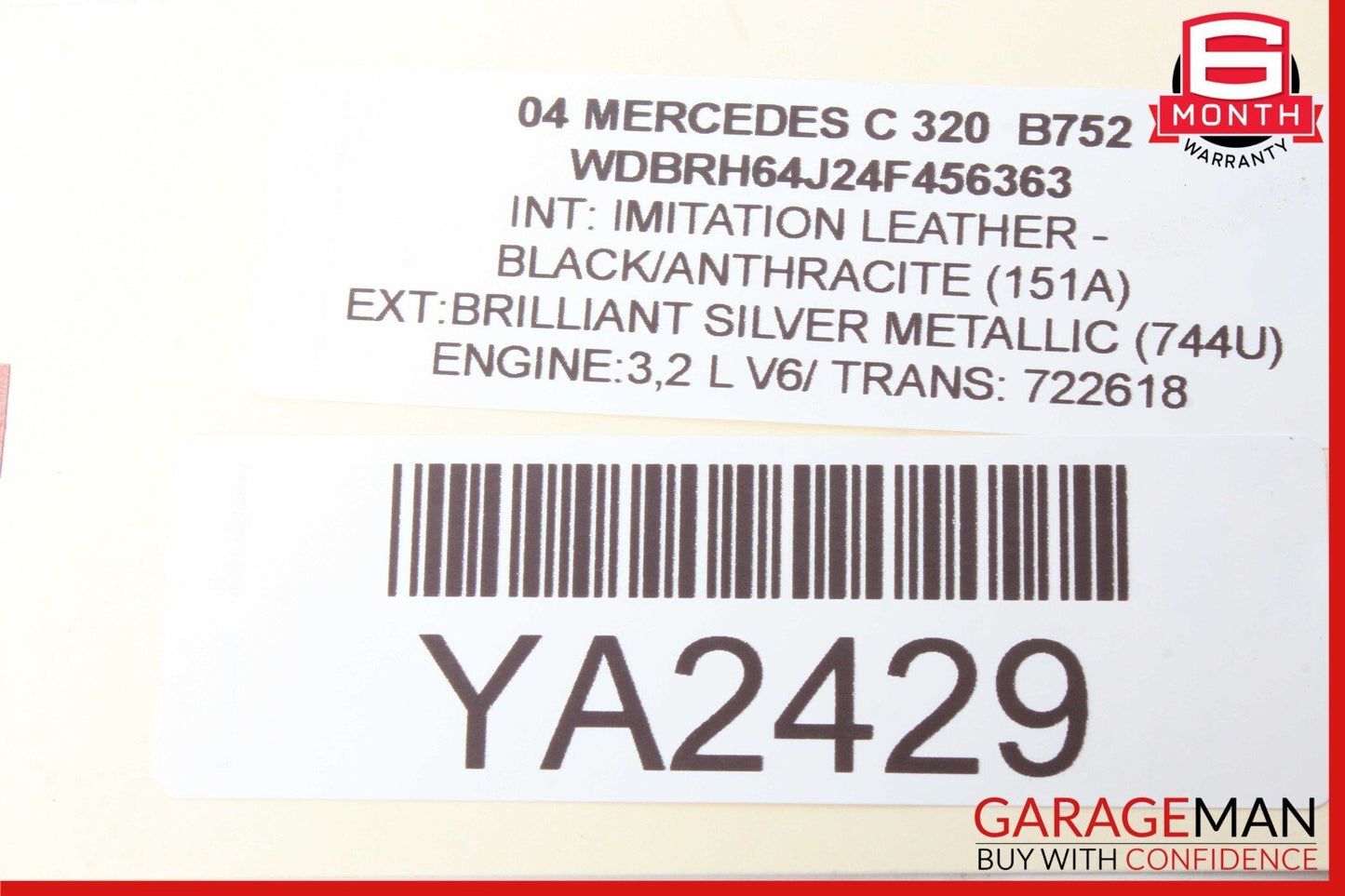 01-07 Mercedes W203 C320 C230 C280 Front Right Side Door Control Module Unit OEM