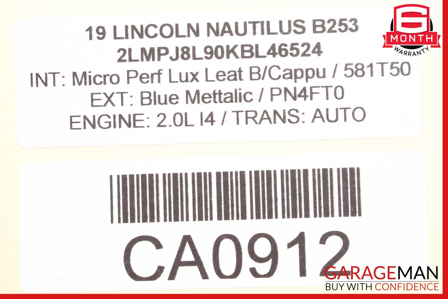 19-21 Lincoln Nautilus Dashboard Right Trim Cover Panel OEM