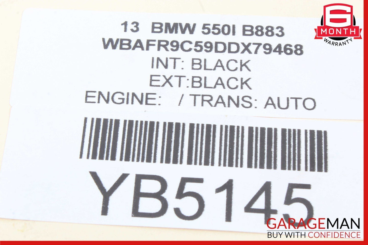 11-16 BMW 528I 535I 550I F10 FRONT RIGHT PASSENGER SIDE EXTERIOR DOOR HANDLE OEM