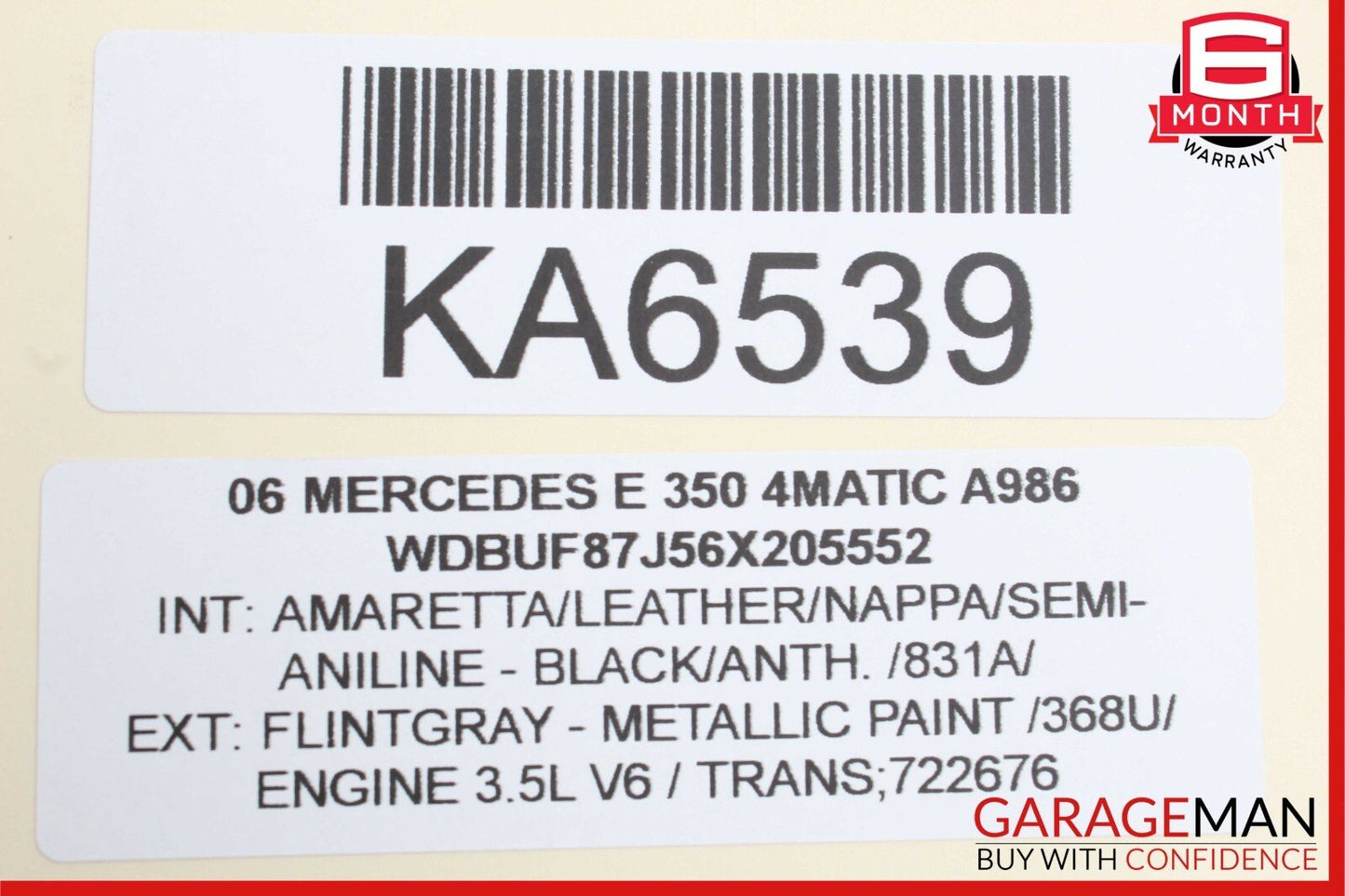 03-09 Mercedes W211 E350 E550 Rear Left / Right Shock Absorber Coil Spring OEM