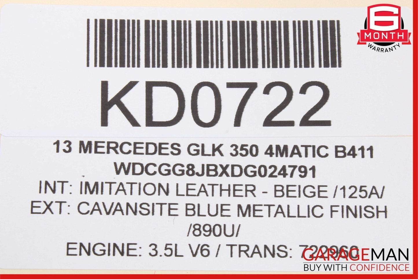 08-20 Mercedes C250 GLK350 SL550 Front Left Side Door Lock Latch Actuator OEM