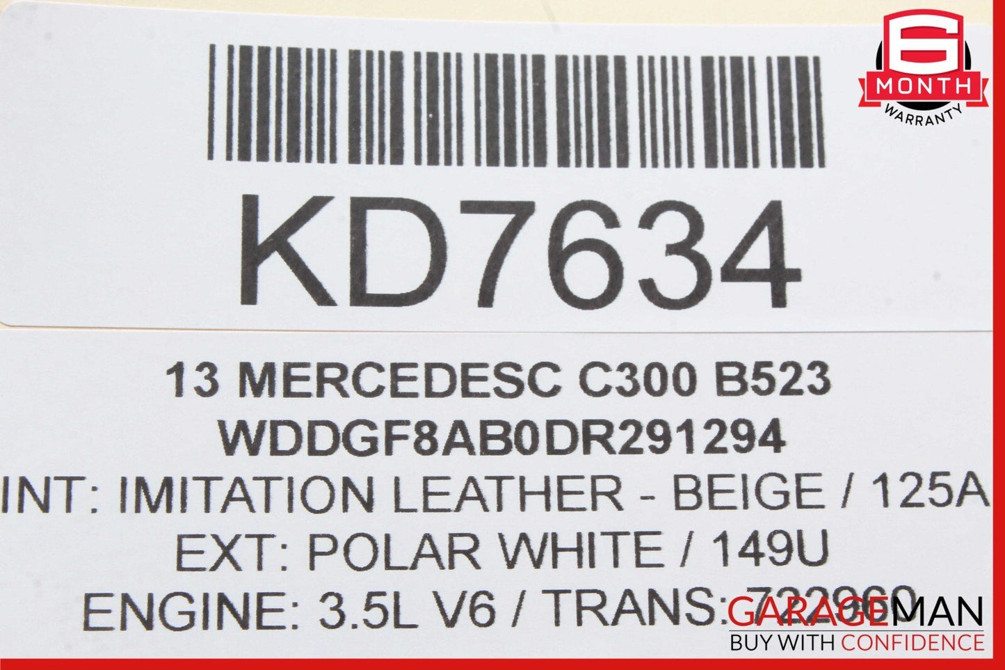 12-18 Mercedes W204 C300 Front Left or Right Engine Timing Chain Cover Plate OEM
