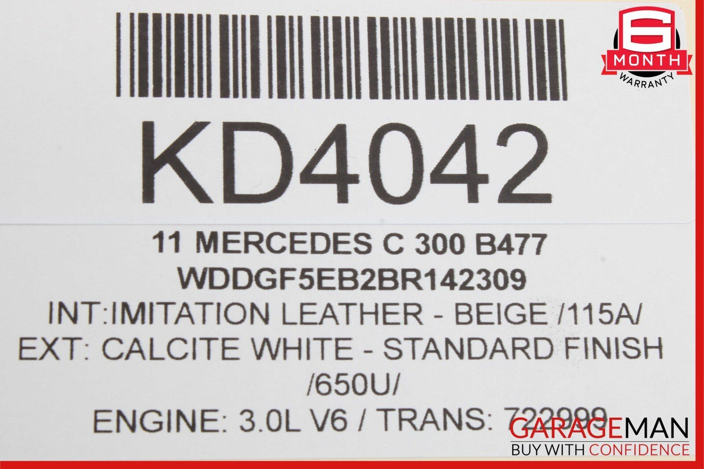 08-14 Mercedes W204 C300 C350 C63 AMG Rear Left Door Lock Latch Actuator OEM