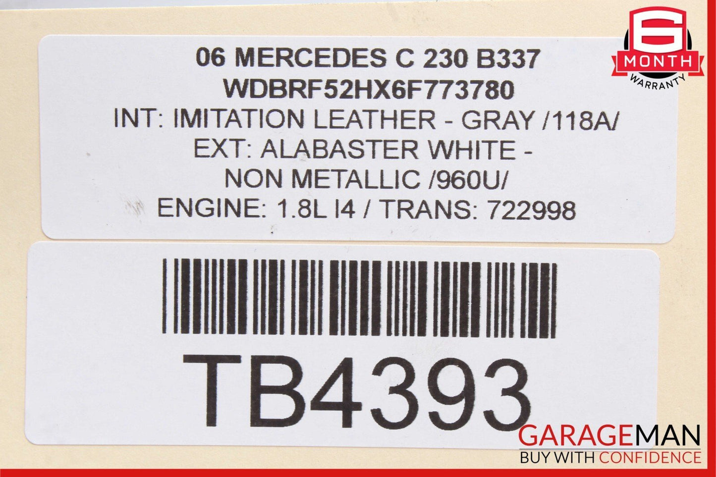 Mercedes E550 R350 E350 C230 Front Left Engine Timing Chain Valve Cover Plate
