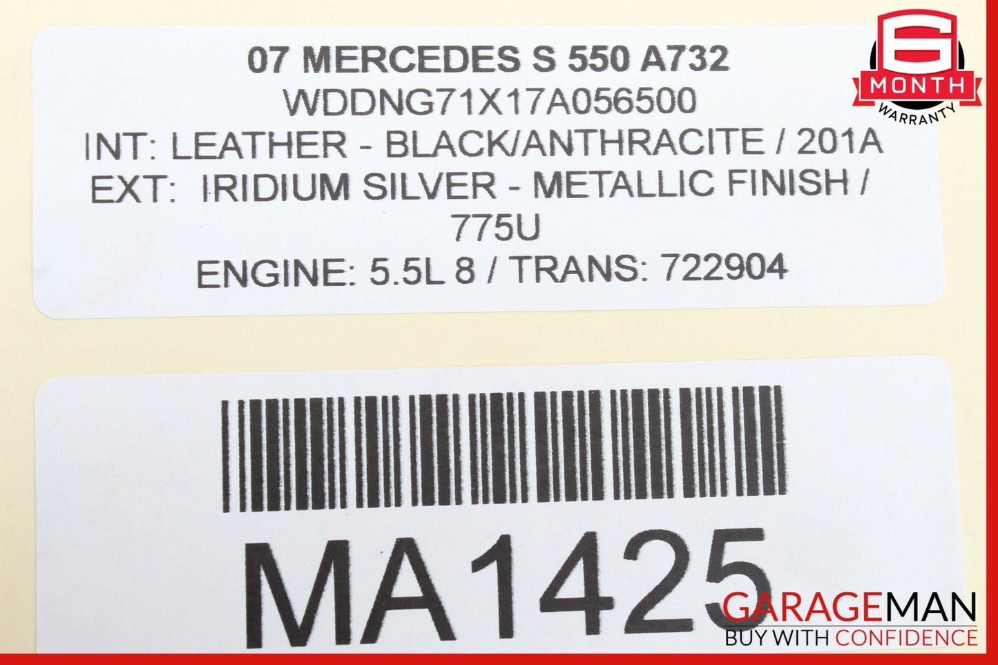 07-10 Mercedes W221 S550 Navigation Information Display Screen Monitor OEM