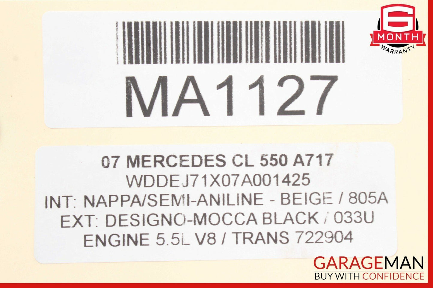 07-14 Mercedes W216 CL550 Electric Power Supply Control Fuse Box Module Unit