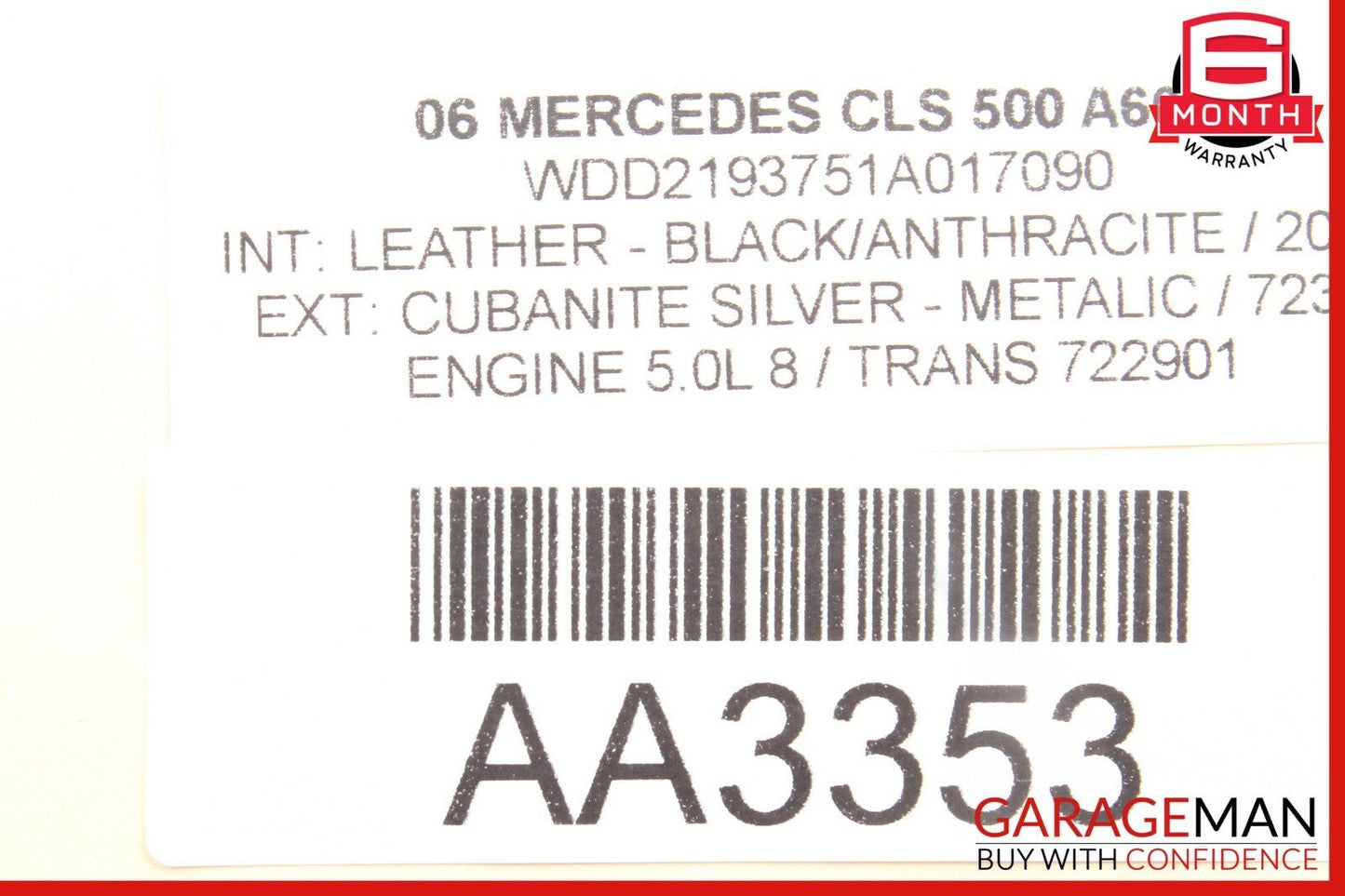 06-10 Mercedes W219 CLS500 Front Left Driver Side Door Computer Control Module