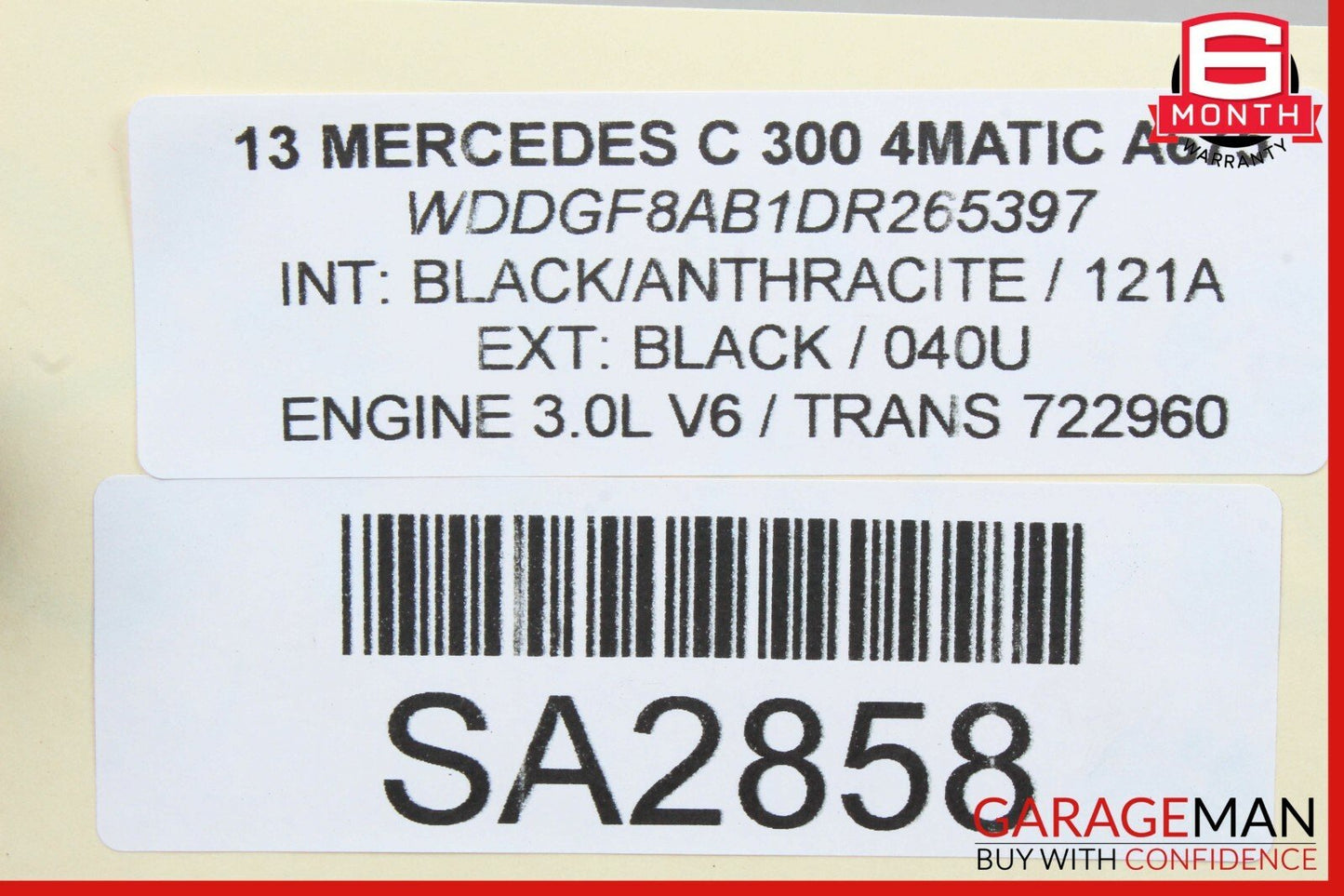 08-15 Mercedes W204 C250 C300 Rear Suspension Upper Control Arm