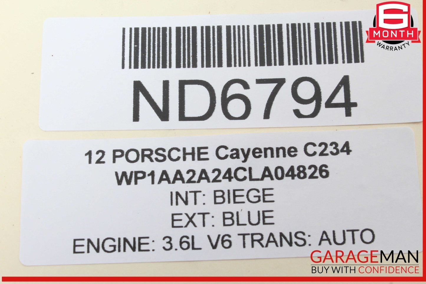 11-14 Porsche Cayenne 958 Front Right Passenger Side Door Rear View Mirror OEM
