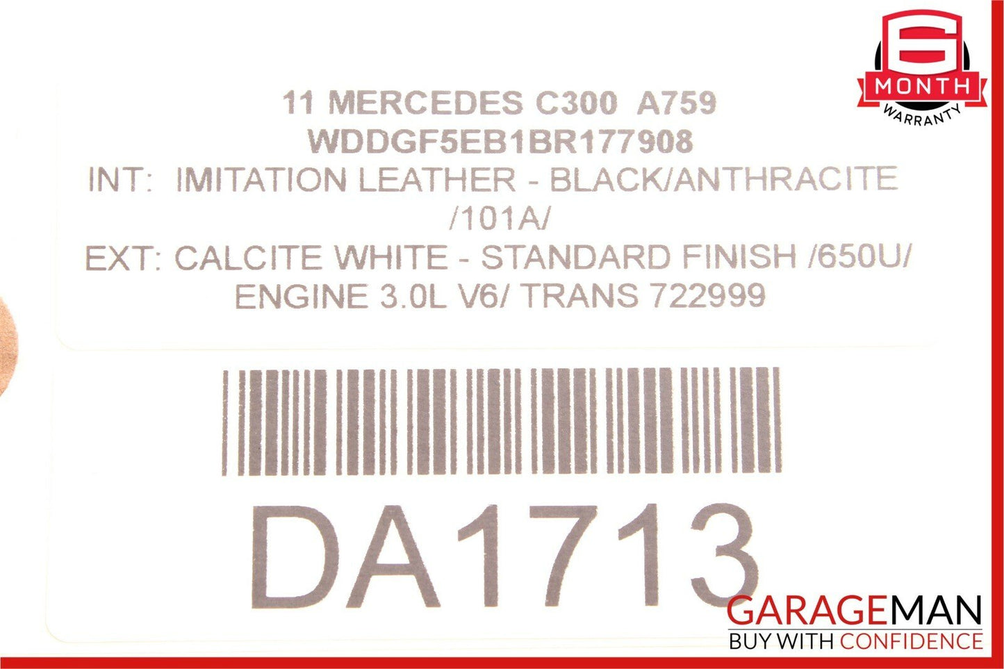 08-15 Mercedes W204 C300 C250 Trunk Lid Latch Lock Actuator 2047500185 OEM