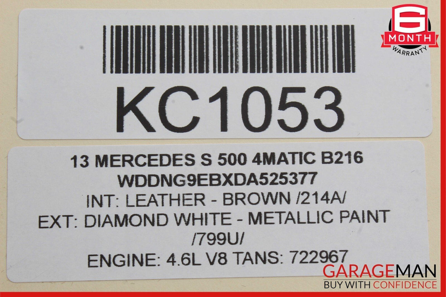 07-14 Mercedes CL600 S550 S500 Front Right Door Lock Latch Actuator Keyless Go