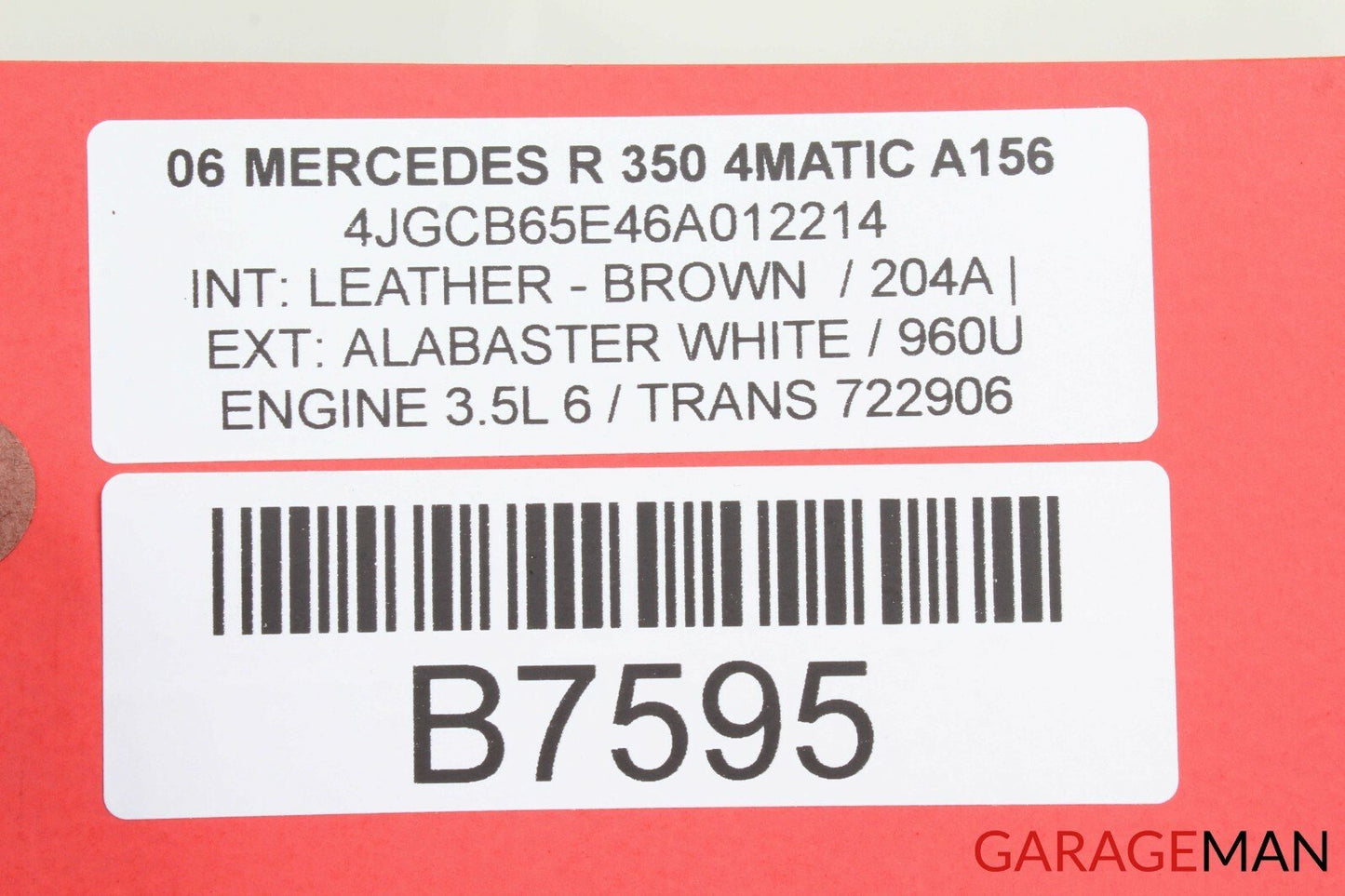 06-12 MERCEDES W251 R320 R350 REAR QUARTER SOUND SPEAKER LEFT AND RIGHT OEM