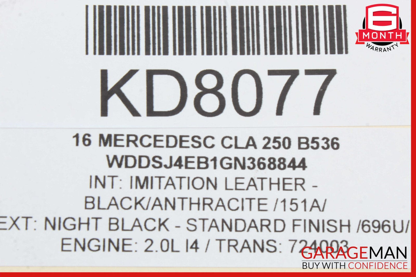 14-18 Mercedes W117 CLA250 Rear Right Side Door Lock Latch Actuator OEM