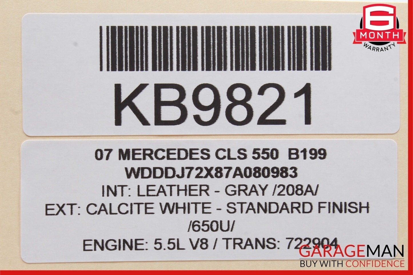 06-11 Mercedes W219 CLS500 CLS550 CLS350 Rear Left Door Control Module Unit