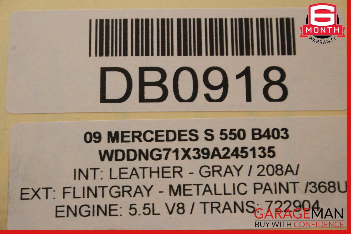07-14 Mercedes W221 S550 S400 CL550 Front Bumper Reinforcement Impact Bar Assy