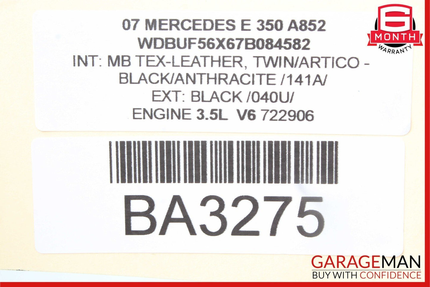 03-09 Mercedes W211 E320 E350 E500 E550 Front Right Door Lock Latch Actuator