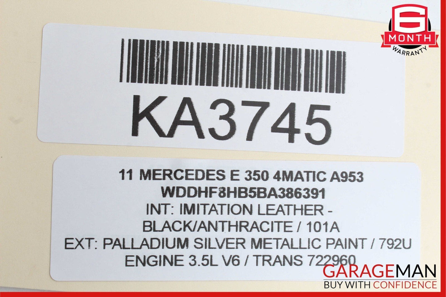 10-13 Mercedes W212 E350 E550 Front Left Exterior Door Handle OEM