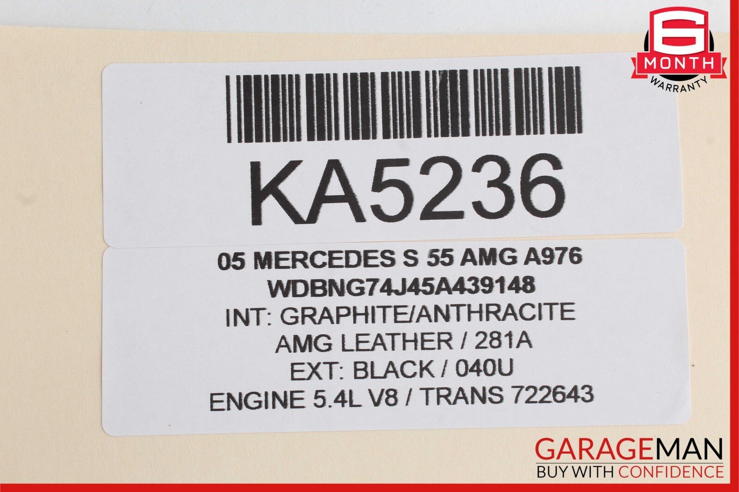 00-06 Mercedes W220 S55 AMG S500 Rear Left Side Seat Door Control Module OEM