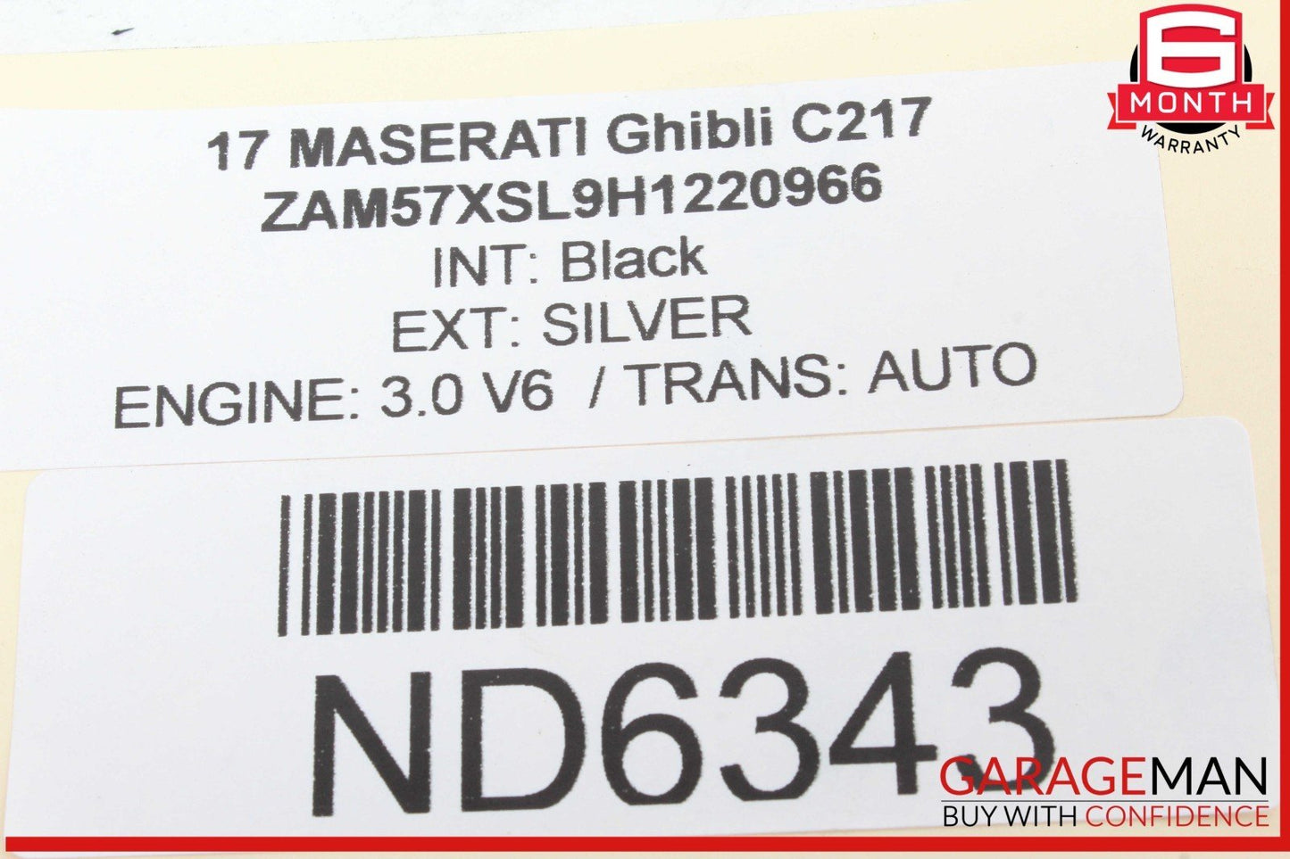 14-17 Maserati Ghibli M157 Rear Right or Left Side Control Arm 670007251 OEM