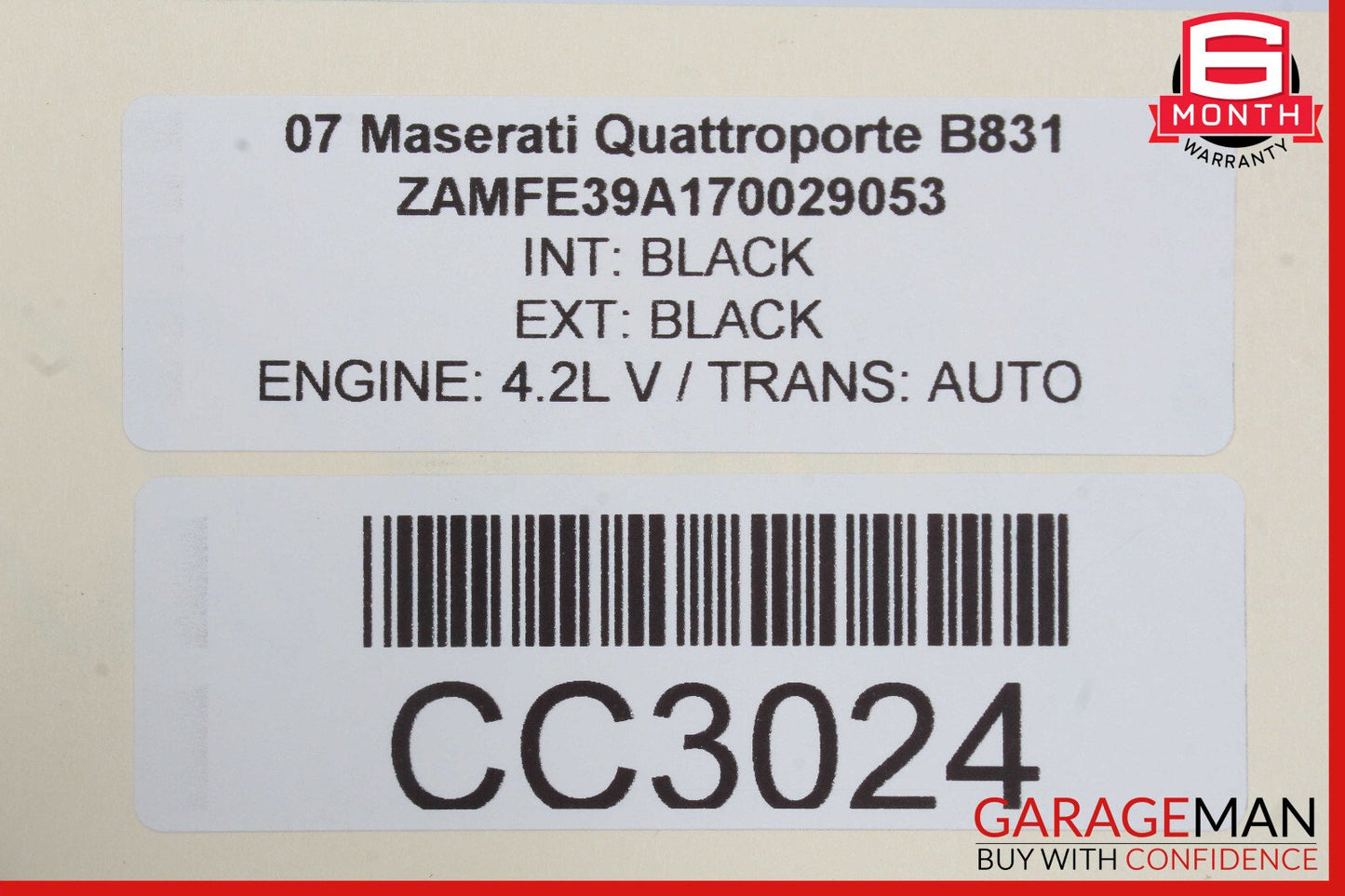 03-13 Maserati Quattroporte M139 Rear Left Side Interior Door Panel Trim Assy