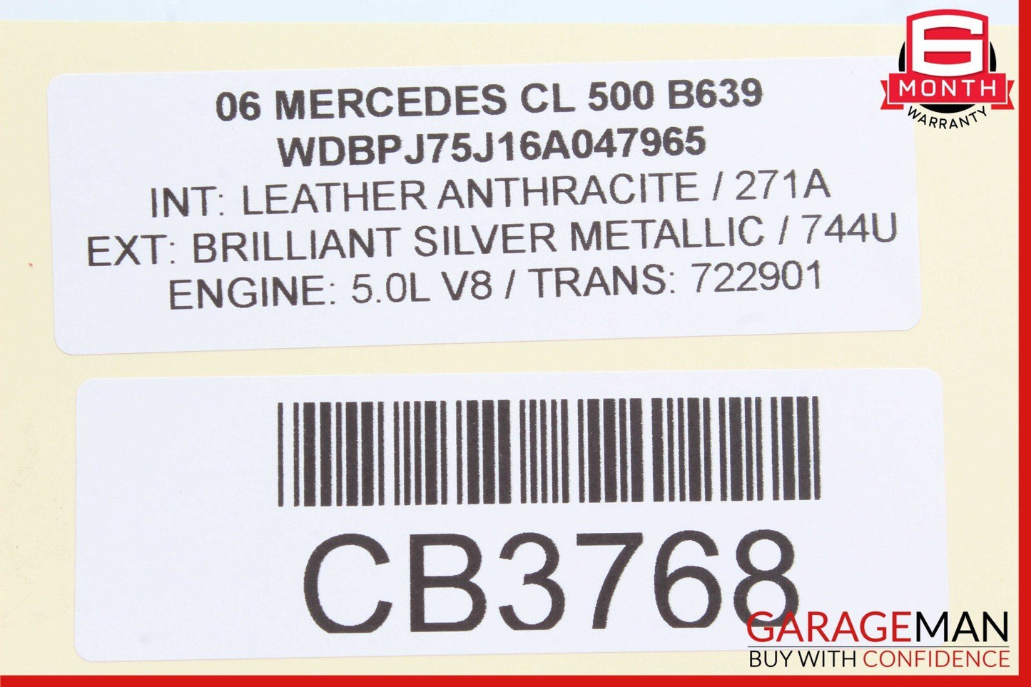 00-06 Mercedes W220 S500 CL500 Rear Left / Right Suspension Upper Control Arm