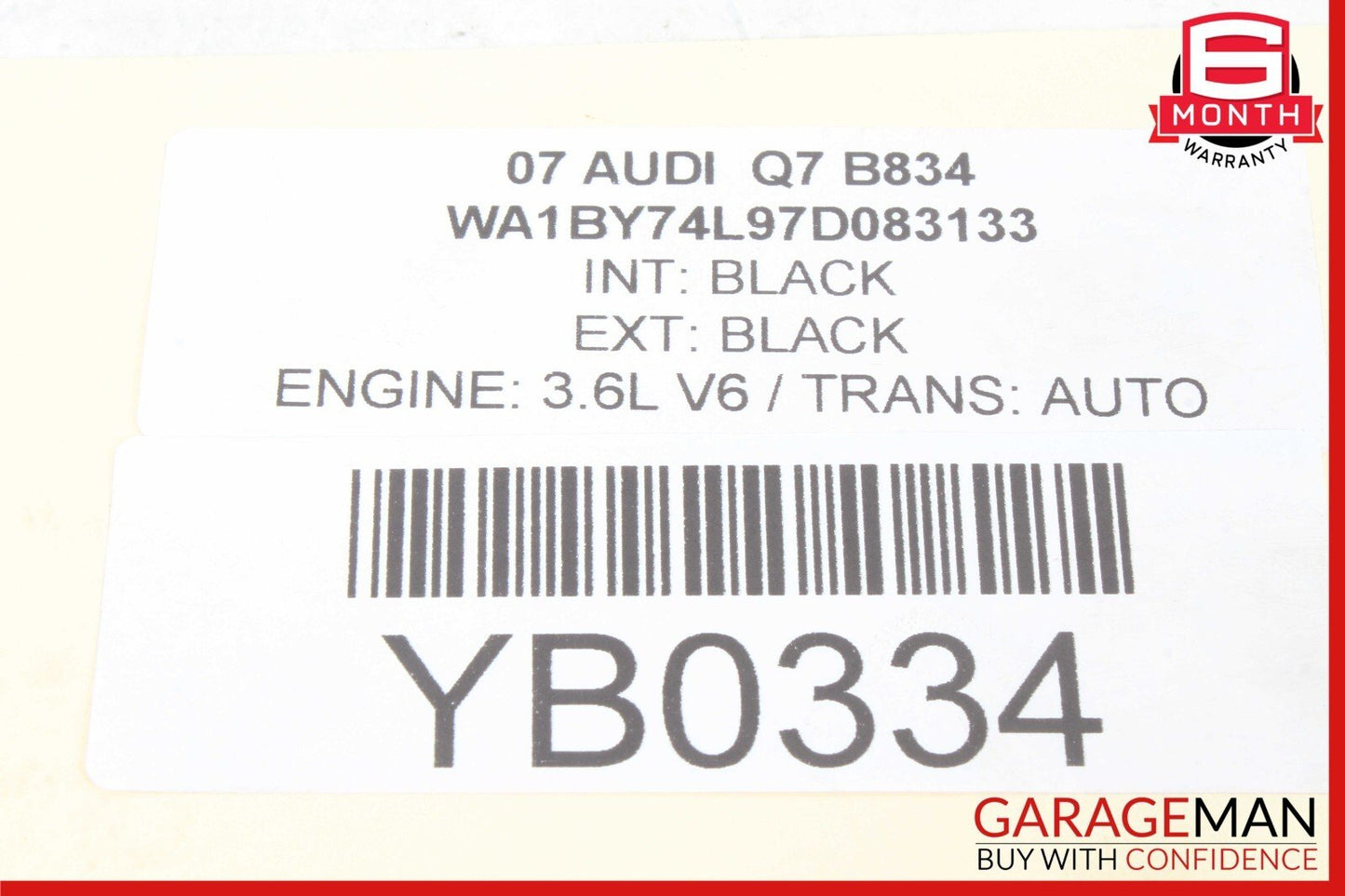 07-10 Audi Q7 4L Rear Left Or Right Side Axle CV Half Shaft 7L8501201 OEM