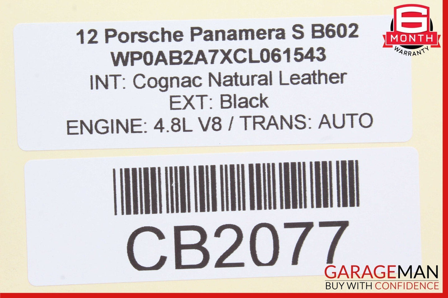 10-16 Porsche Panamera S Rear Left / Right Side Upper Control Arm OEM