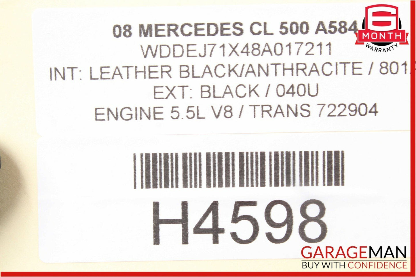 07-13 Mercedes W216 CL500 S550 Front Right Side Dash AC A/C Air Vent Trim OEM
