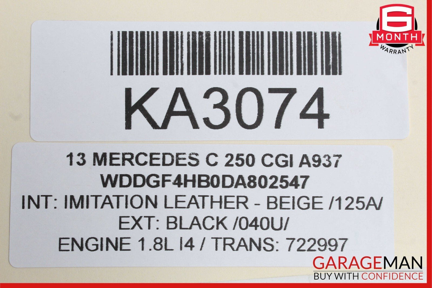 12-15 Mercedes C250 SLK250 M271 1.8L Engine Throttle Valve Body