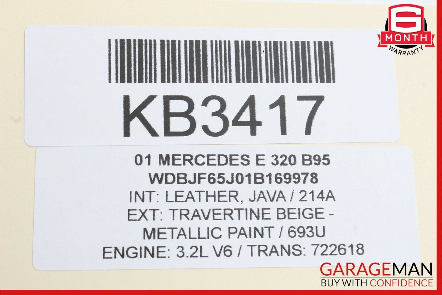 96-03 Mercedes W210 E320 Rear Right & Left Side Door Sound Speakers Set OEM