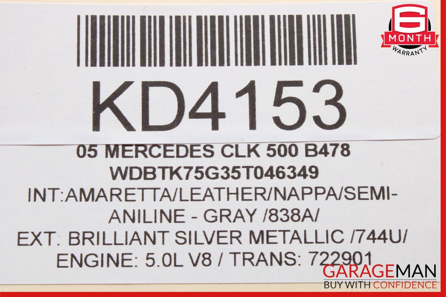 03-09 Mercedes W209 CLK500 CLK350 Convertible Top Roof Control Module OEM