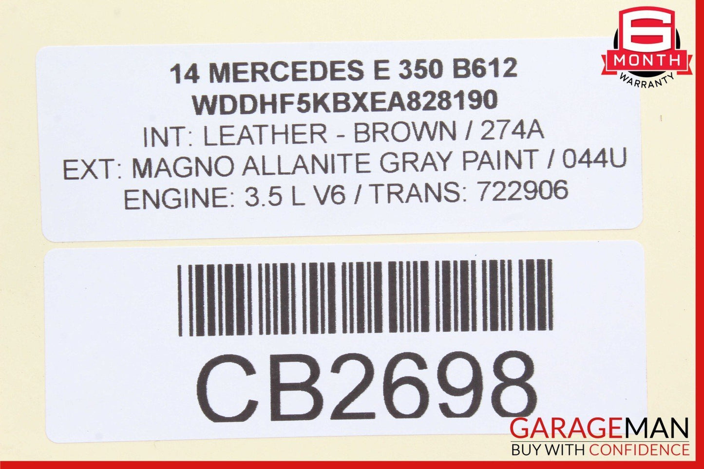08-17 Mercedes W212 E350 Rear Right / Left Side Suspension Upper Control Arm OEM