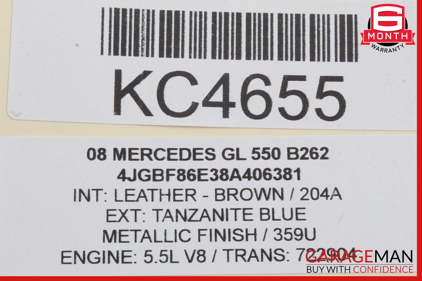 06-13 Mercedes X164 GL550 R350 Trunk Tailgate Lock Latch Actuator 1647400735 OEM