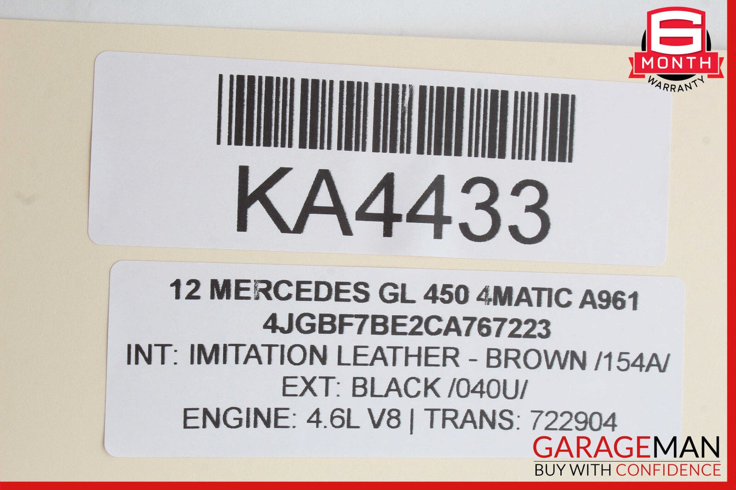06-13 Mercedes X164 GL450 Front Right Passenger Door Control Module OEM