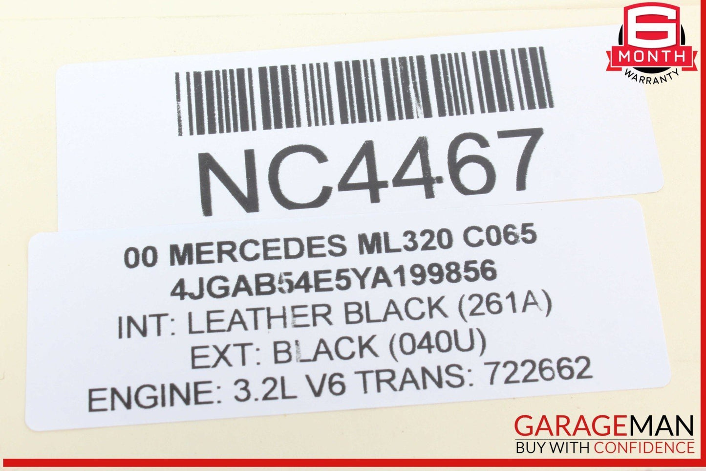98-00 Mercedes W163 ML320 ML55 AMG CD Changer 6 Disk Player 1638201389 OEM