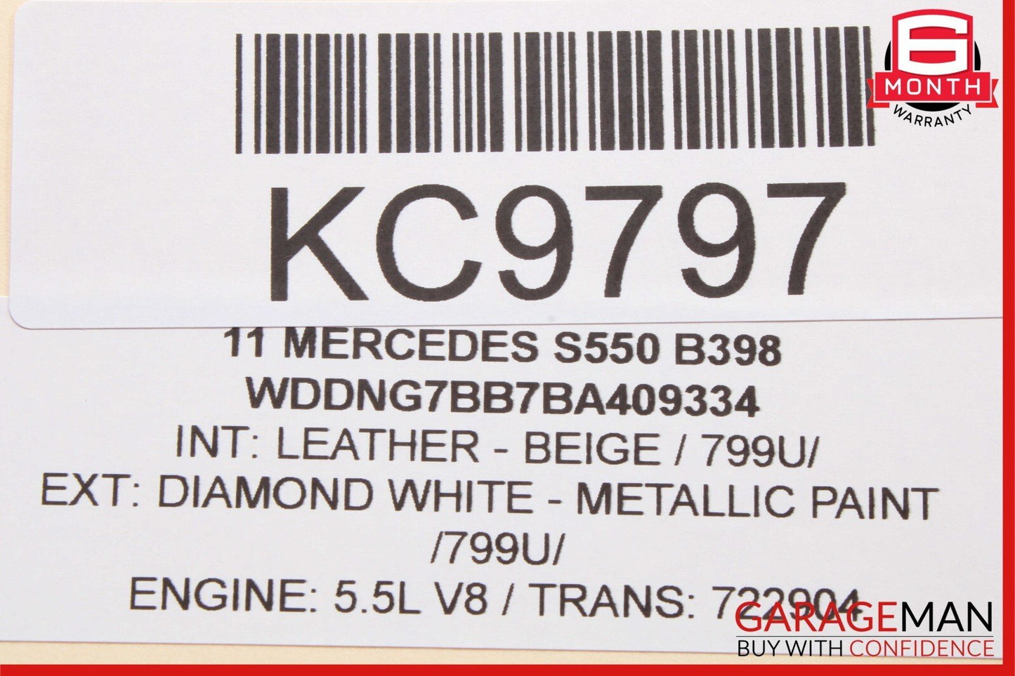 07-14 Mercedes W221 S550 CL550 S500 Dynamic Seats Seat Pressure Vacuum Tank OEM