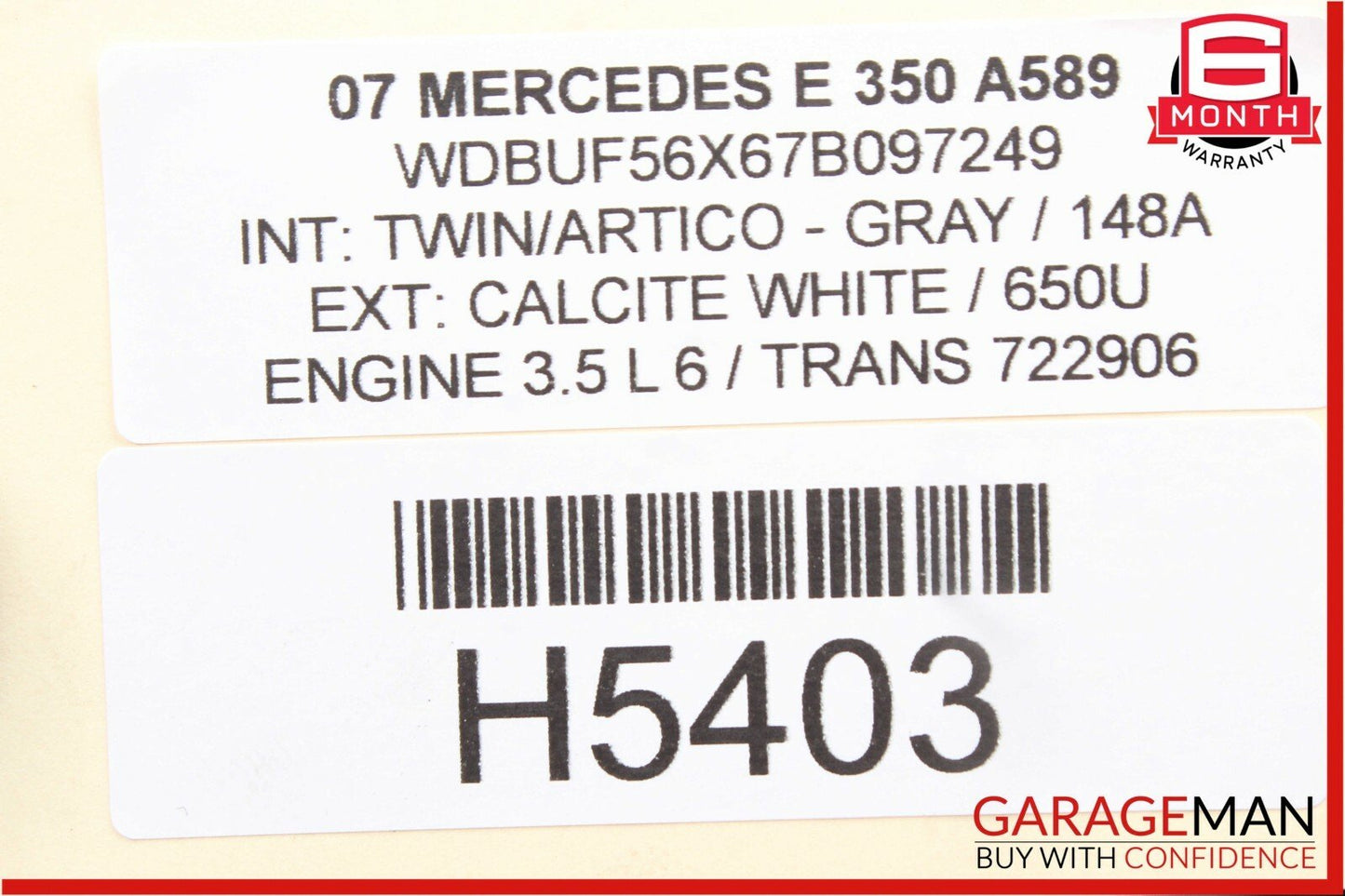 03-09 Mercedes E350 E500 Front Right Passenger Side Door Lock Latch Actuator OEM