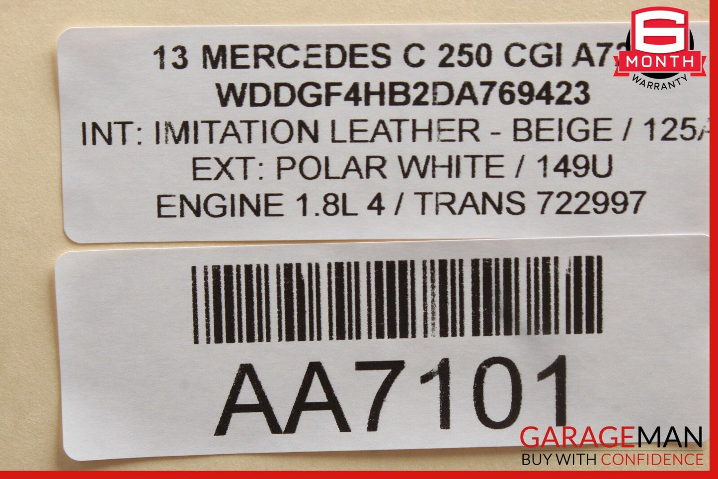 08-15 Mercedes W204 C250 Rear Left Driver Side Door Control Module Q1 OEM